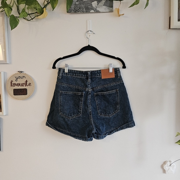 Princess Polly High-Waist Denim Blue Shorts - Picture 4 of 8
